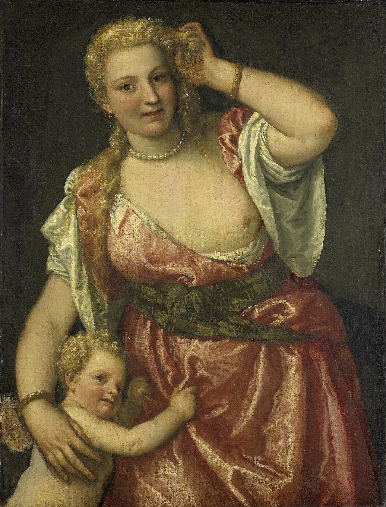 Venus and Cupid by Benedetto Caliari
