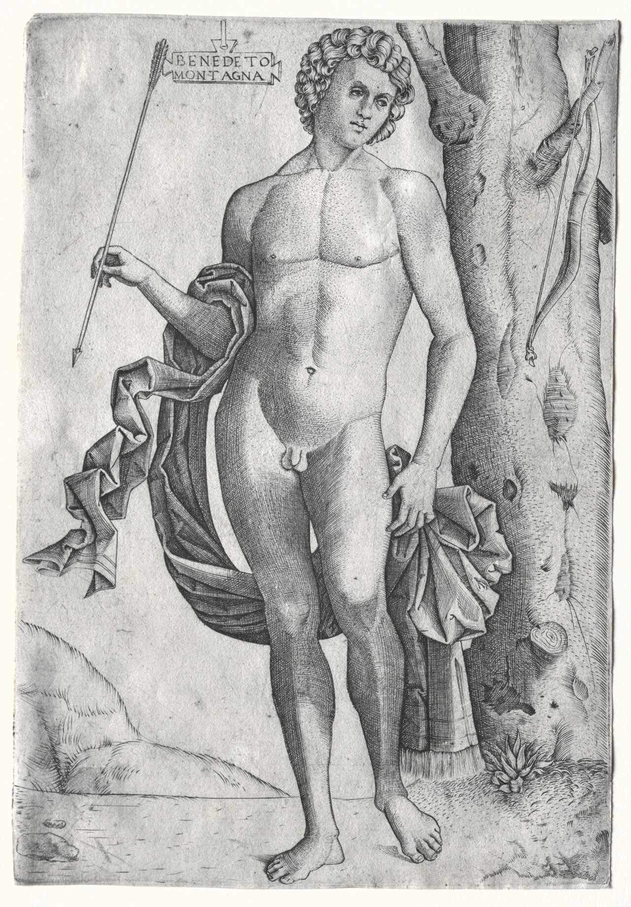 Man with an Arrow by Benedetto Montagna