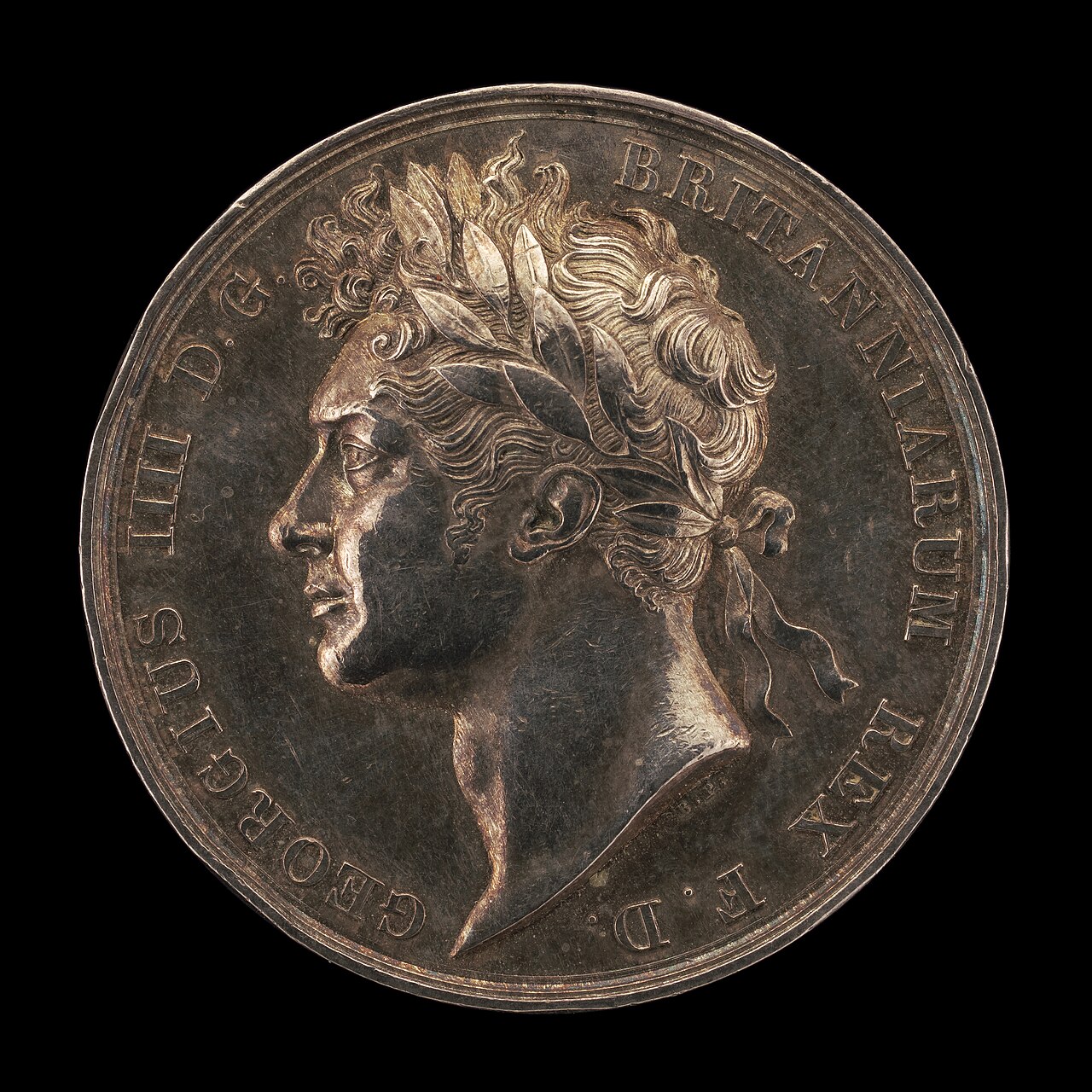 Coronation of King George IV [obverse] by Benedetto Pistrucci