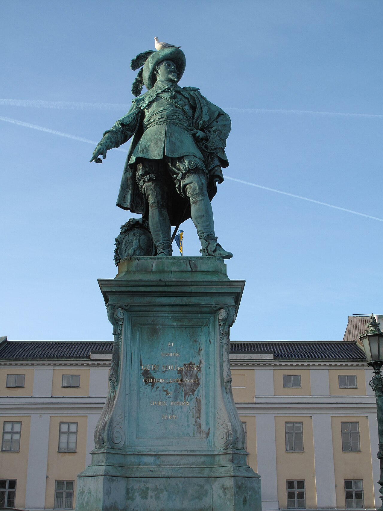 statue of Gustaaf II Adolf by Bengt Erland Fogelberg