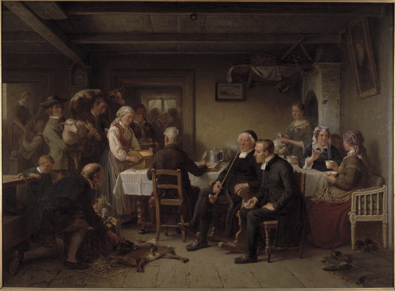 Tithe Collection in Skåne by Bengt Nordenberg