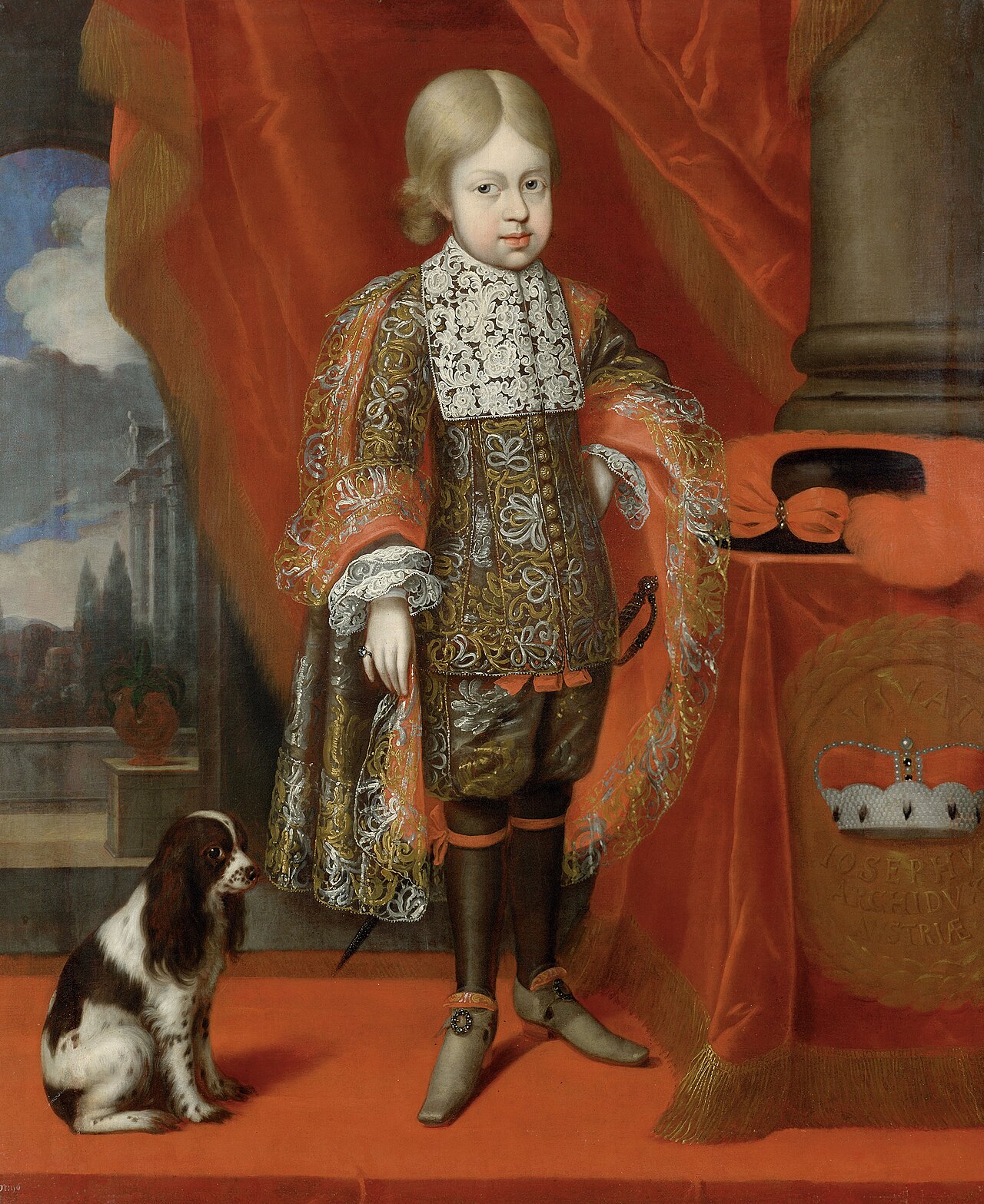 Portrait of Kaiser Joseph I. (1678-1711) at the age of six by Benjamin Block