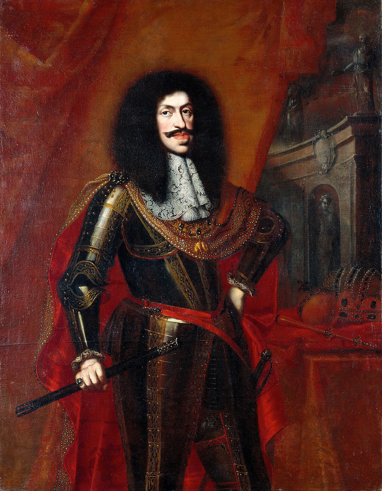 Portrait of Leopold I (1640-1705), Holy Roman Emperor by Benjamin Block