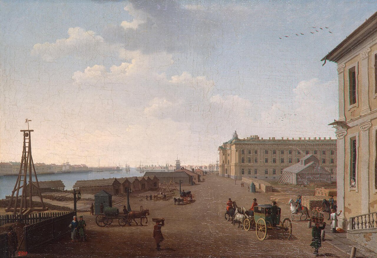 The View of the Embankment of Vasilyevsky Island near the Academy of Arts by Benjamin Patersen