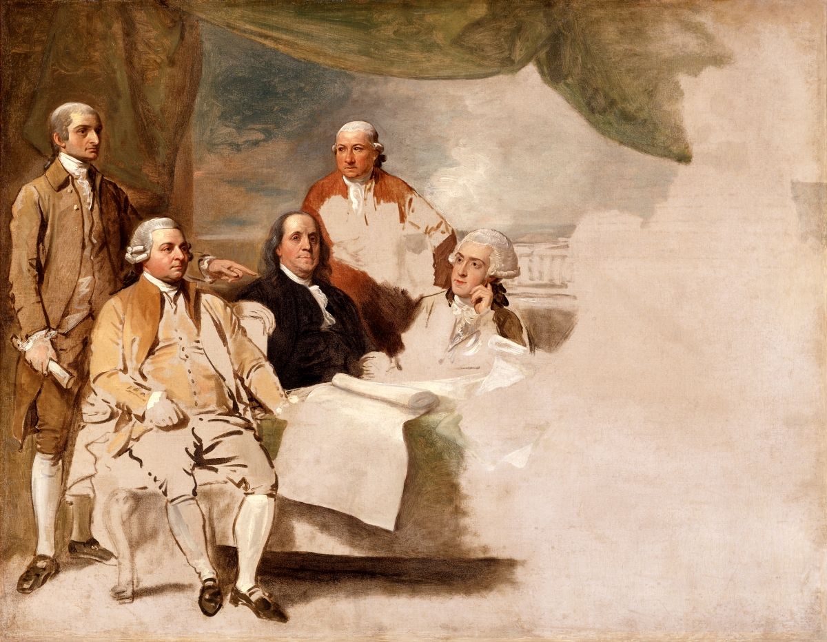 American Commissioners of the Preliminary Peace Negotiations with Great Britain by Benjamin West