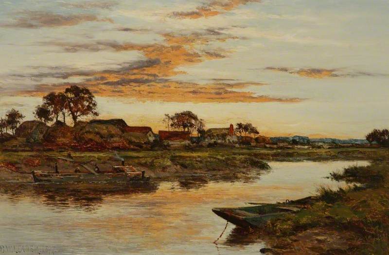 Evening on the Severn by Benjamin Williams Leader