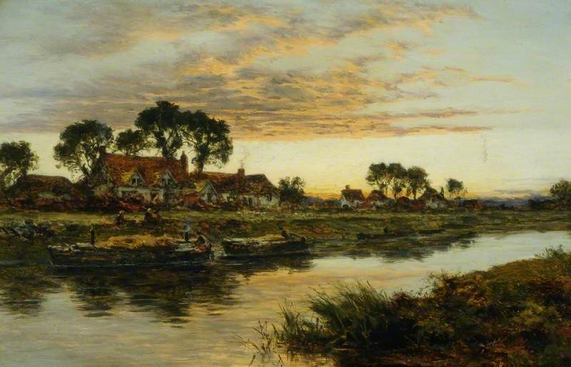 On the Severn by Benjamin Williams Leader