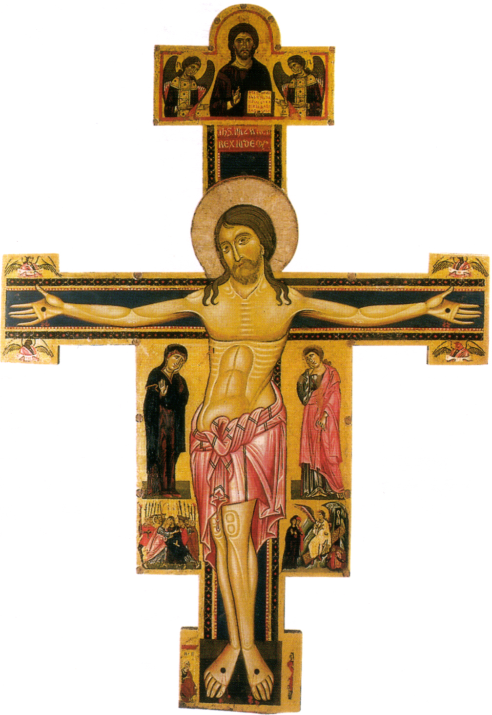 Painted crucifix by the Master of Cross 434 by Berlinghiero Berlinghieri