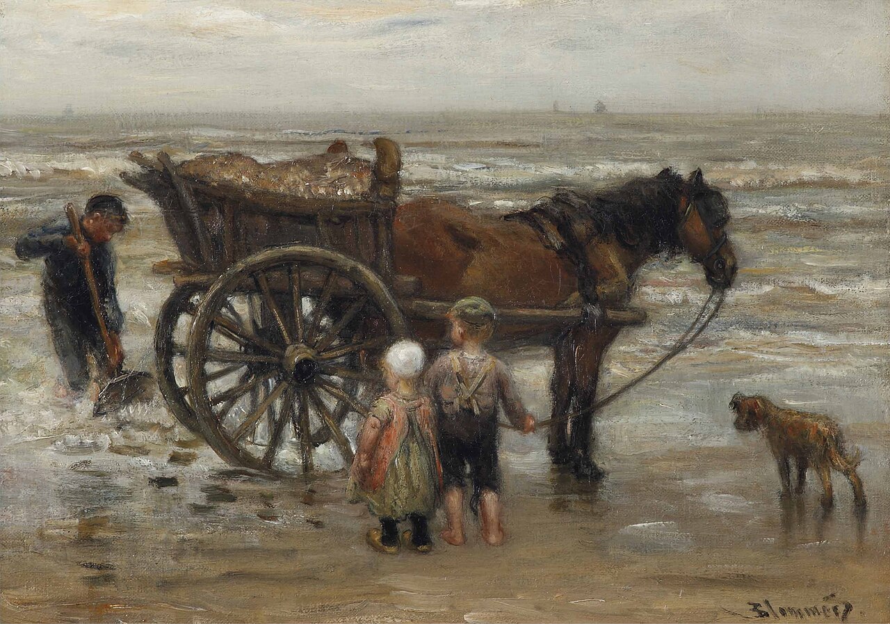 The shell fishers by Bernard Blommers