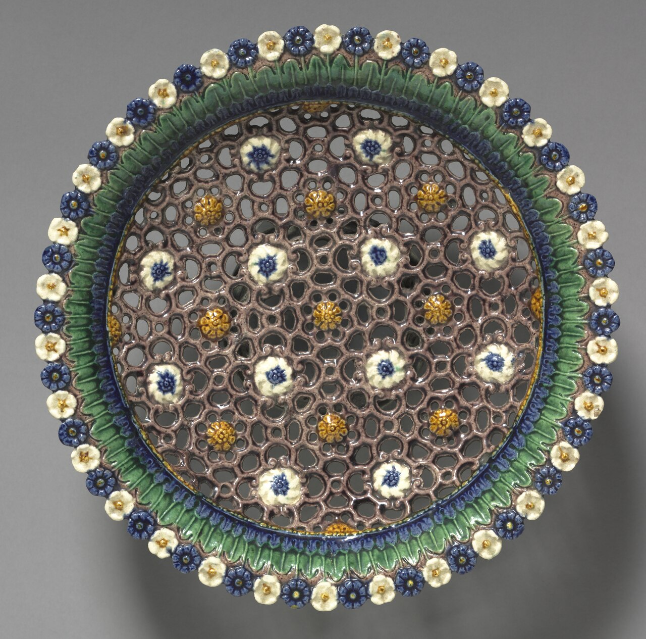 Dish with Open Work by Bernard Palissy