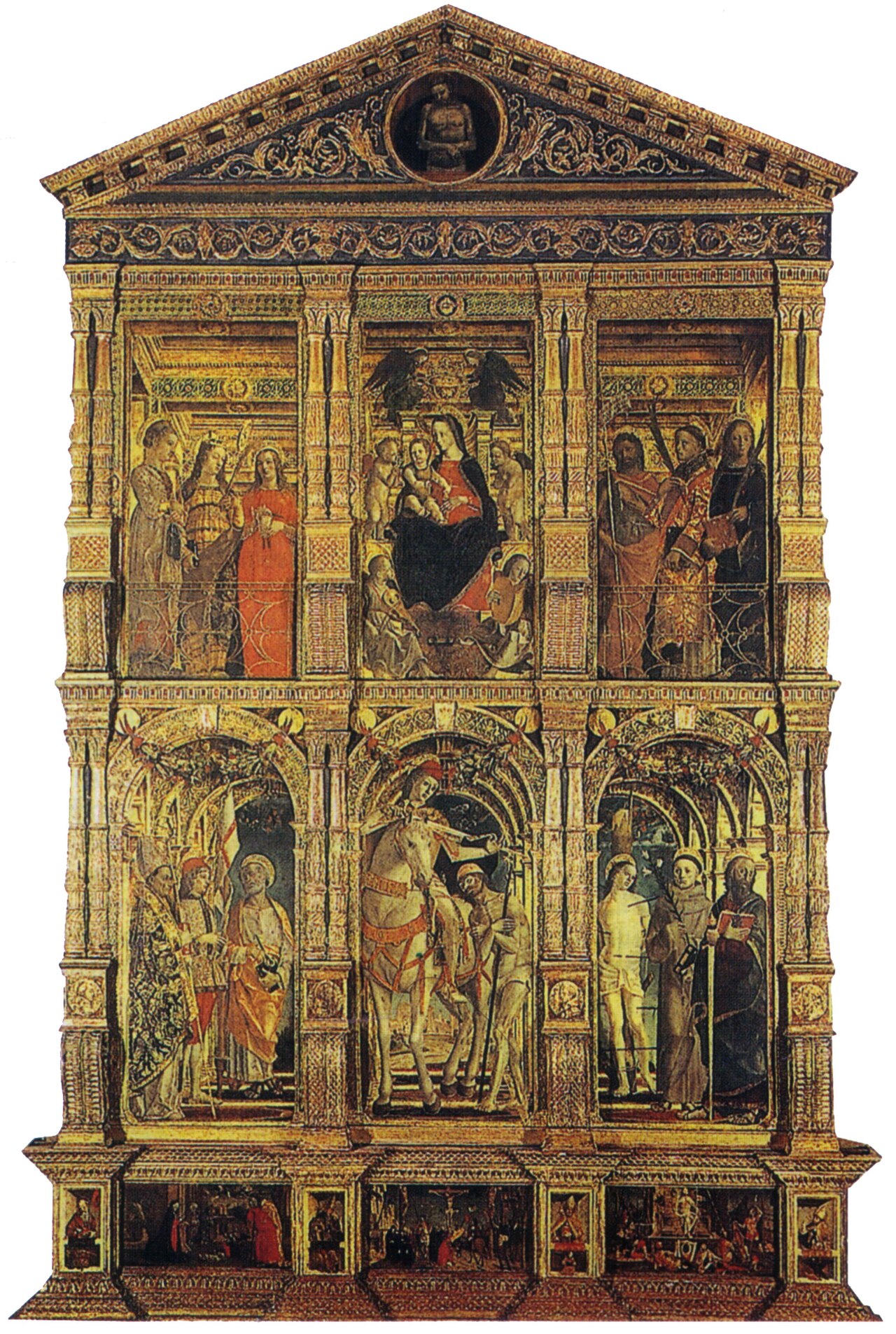 Polyptych of San Martino by Bernardino Butinone