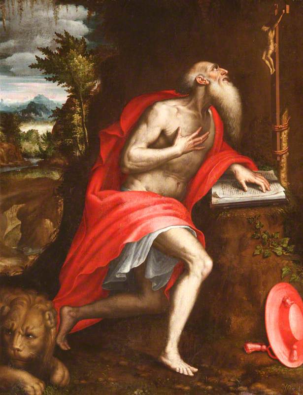 Saint Jerome in the Wilderness by Bernardino Campi