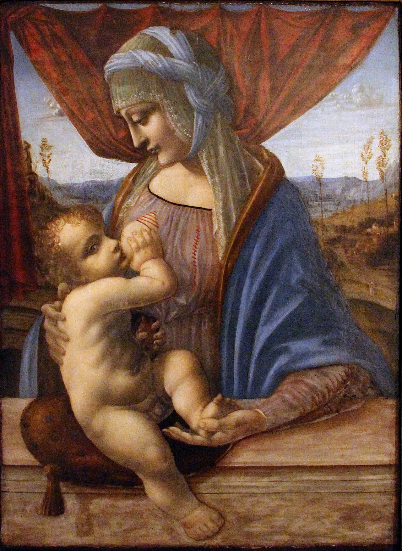 Madonna and Child showing breast feeding (from Madonna Litta) by Bernardino de' Conti