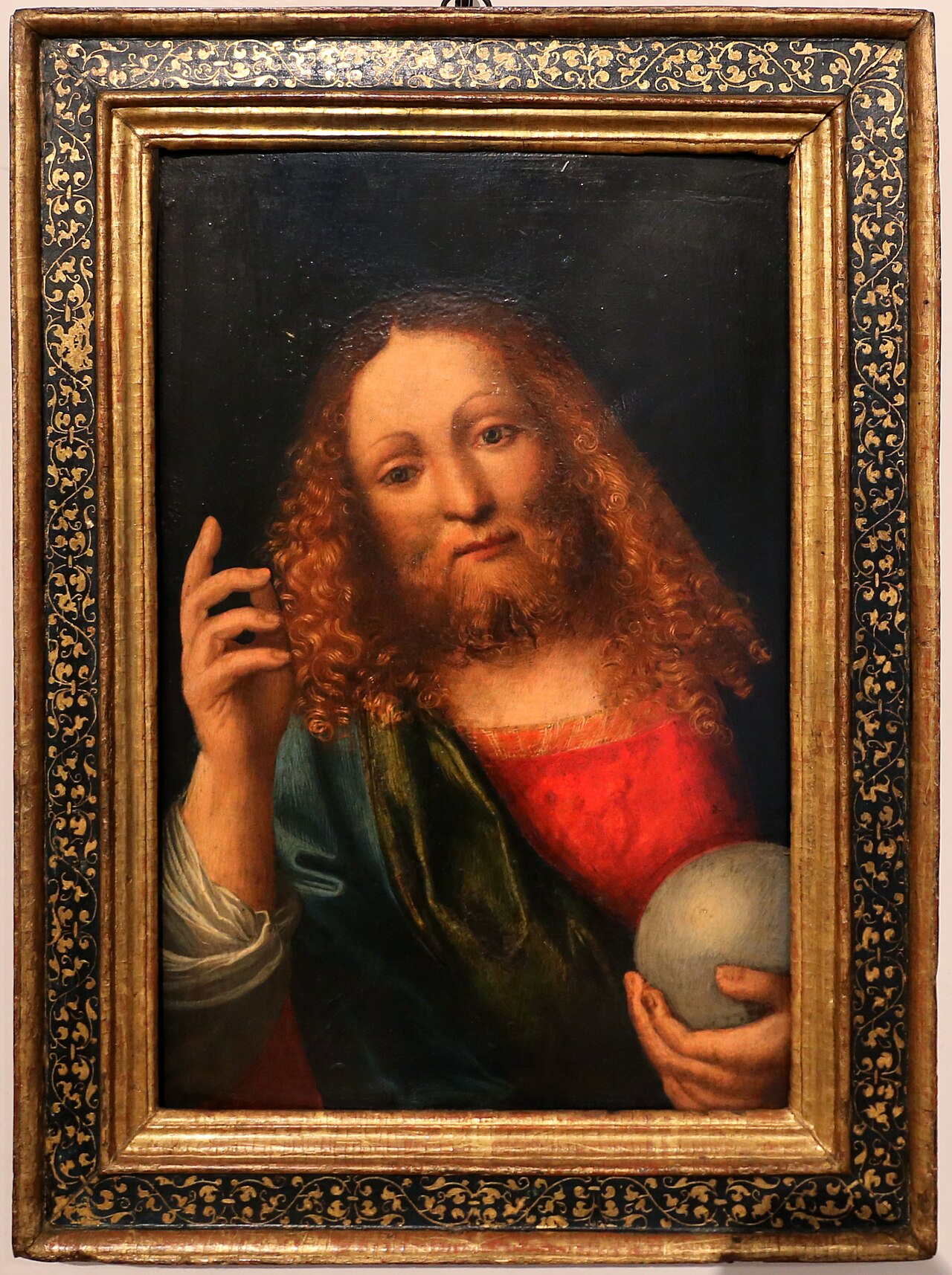 salvator mundi by Bernardino Lanino