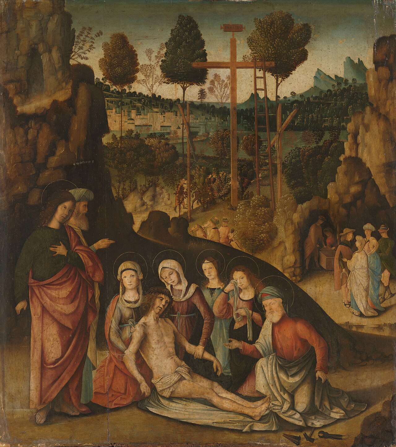 Lamentation of Christ by Bernardino Zaganelli