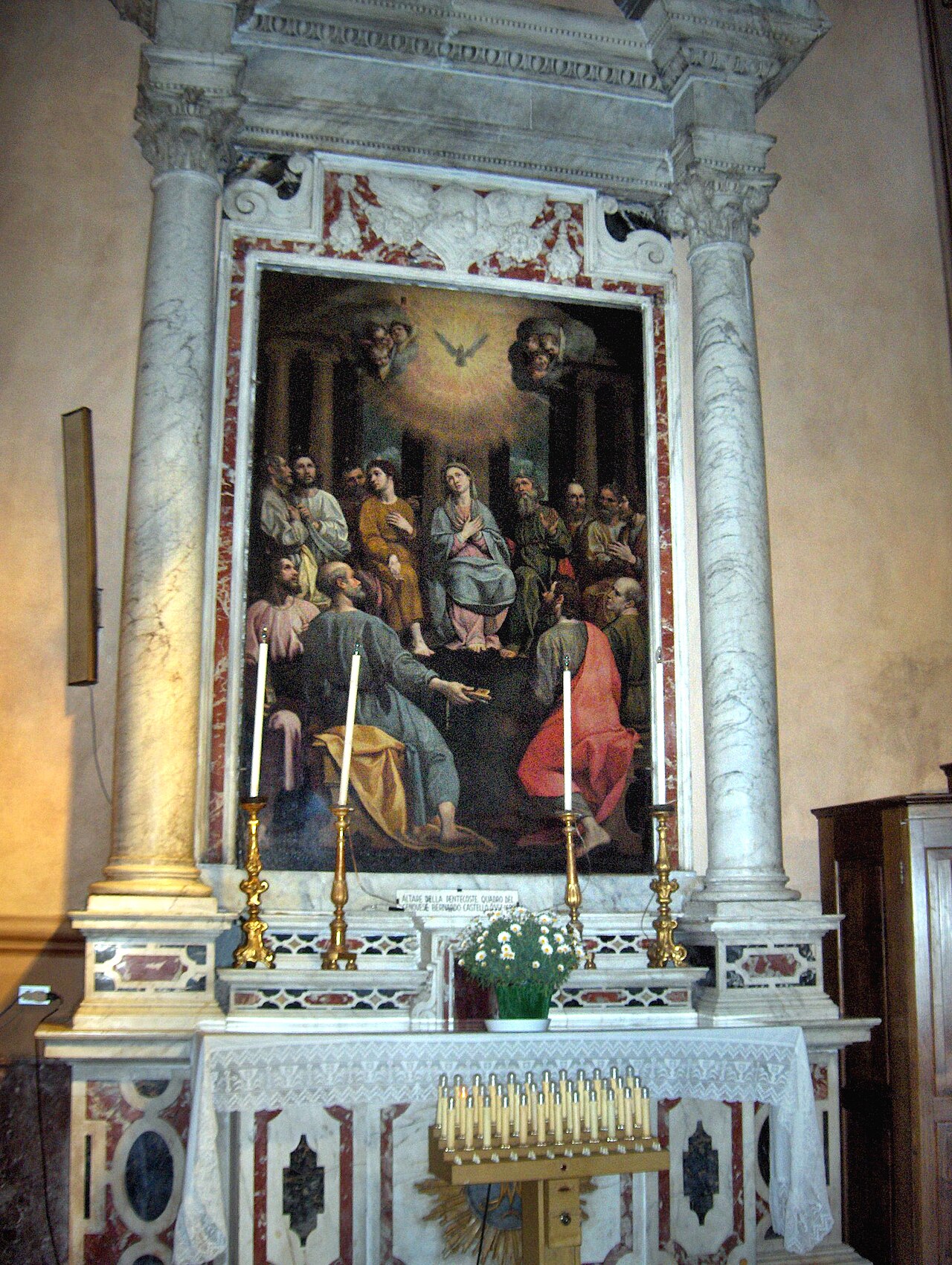 Pentecost by Bernardo Castello