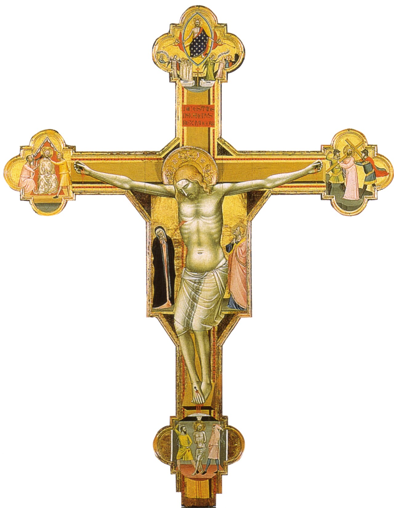 painted crucifix by Bernardo Daddi