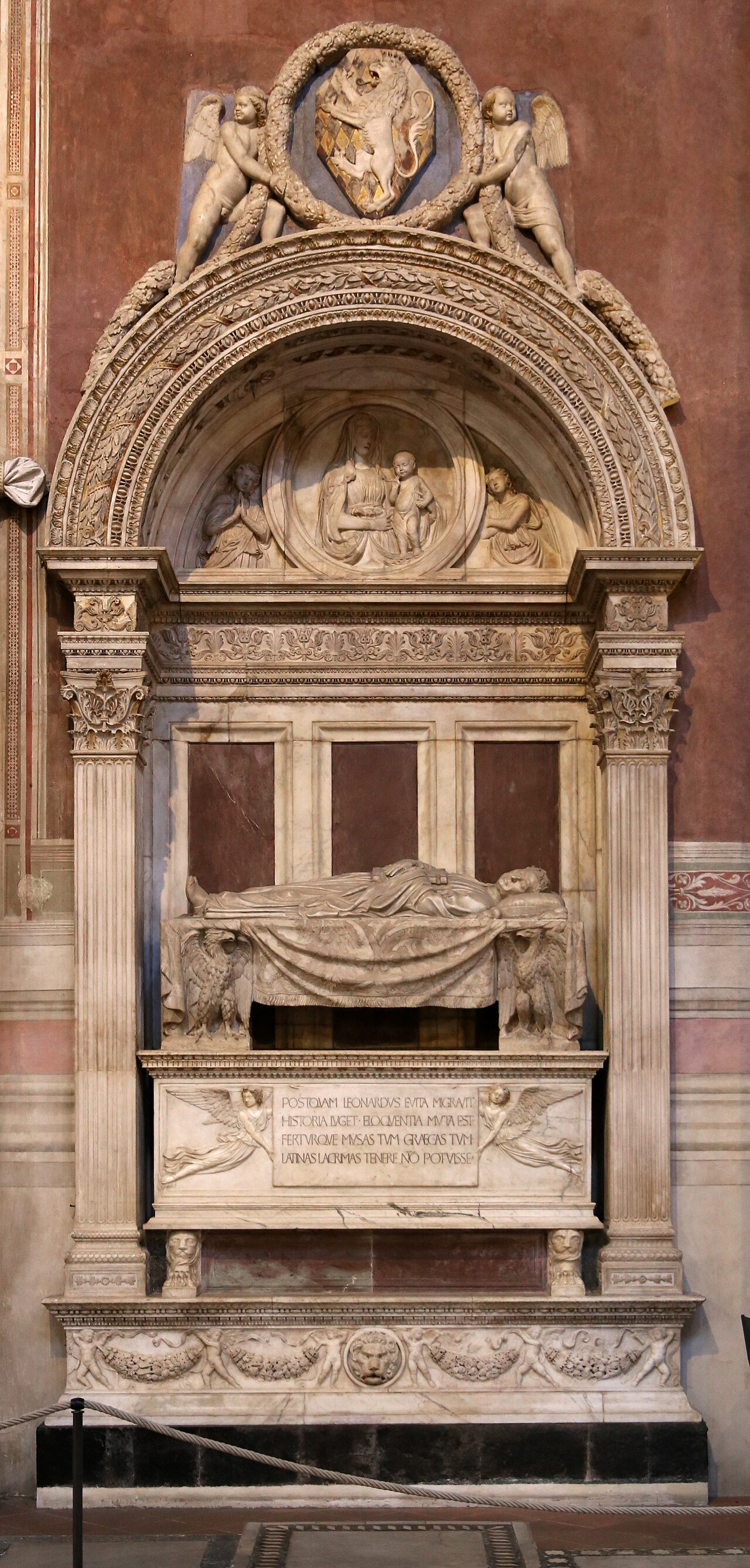 Tomb of Leonardo Bruni by Bernardo Rossellino