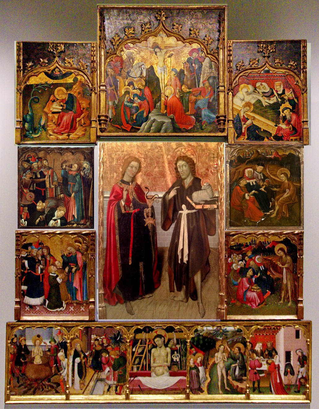 Altarpiece of the Saints John by Bernat Martorell