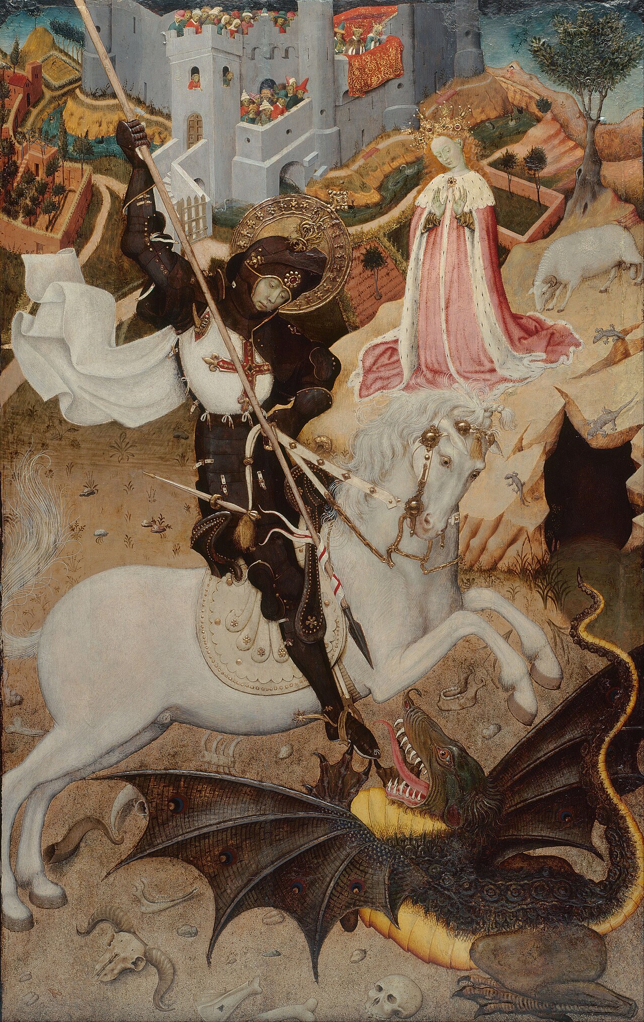 Saint George and the Dragon by Bernat Martorell
