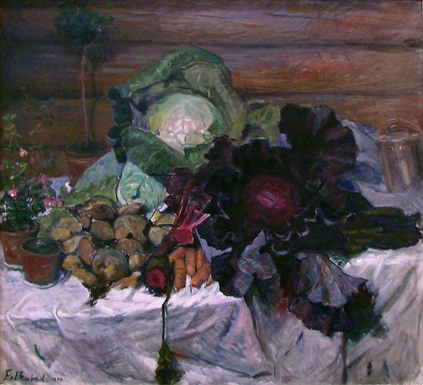 Still Life with Vegetables by Bernhard Folkestad