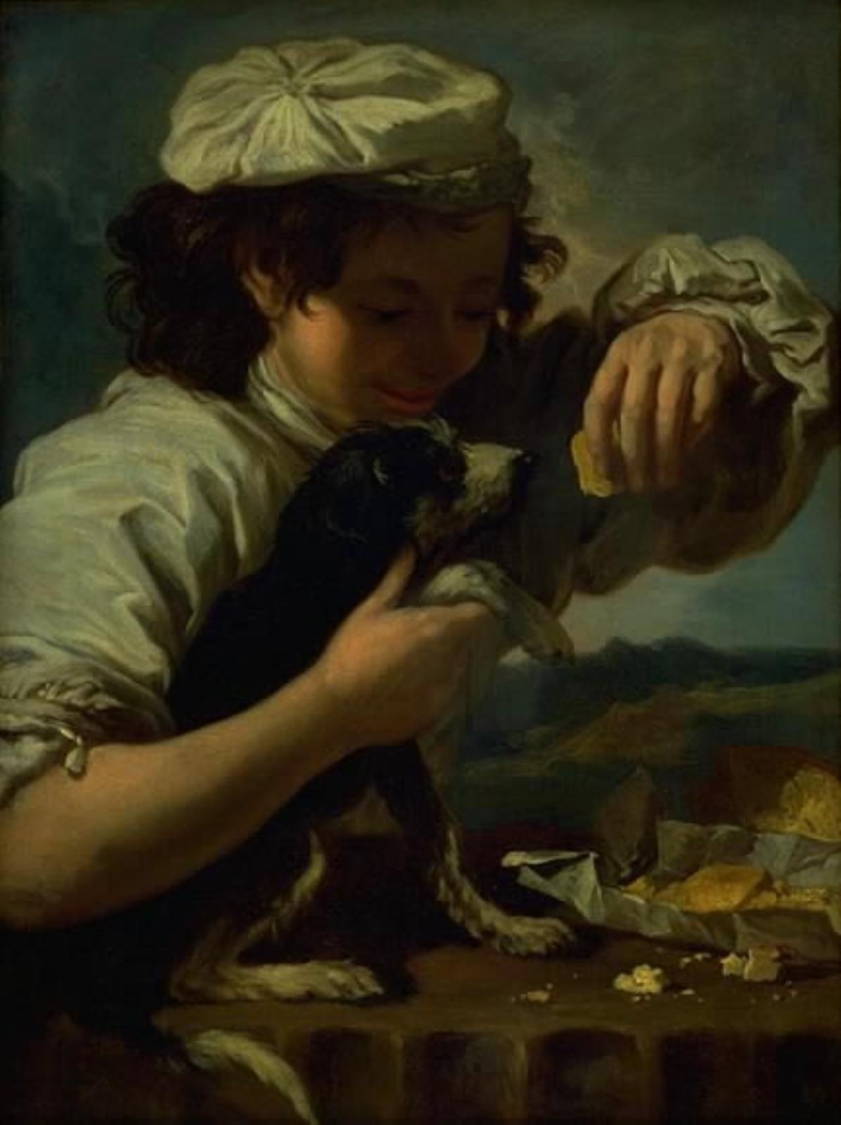 A Boy with a Dog (Allegory of "Taste") by Bernhard Keil