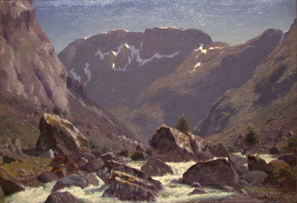 Landscape Study from Simedalen by Bernt Lund