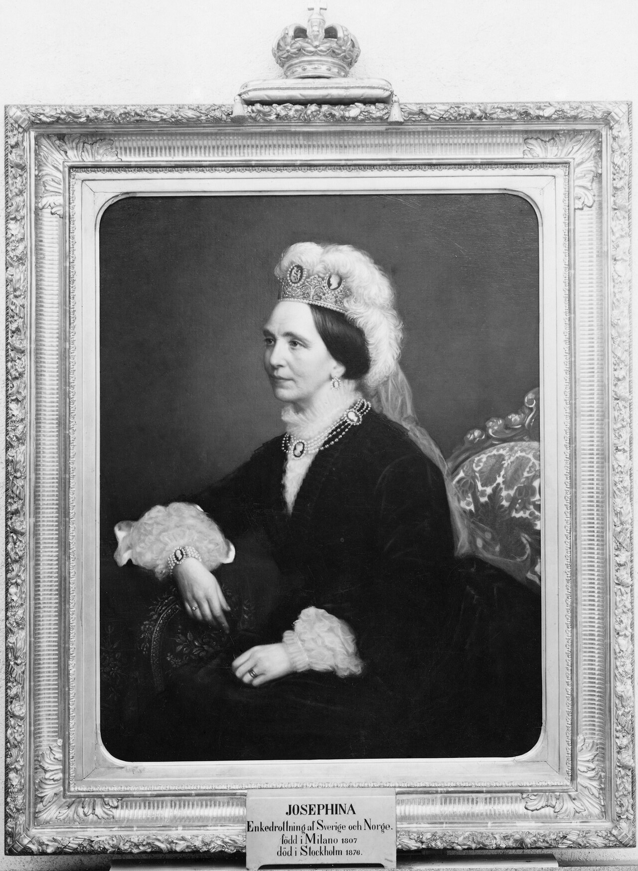 Josefina (1807-1876), princess of Leuchtenberg, queen of Sweden and Norway, married to Oskar I of Sweden and Norway by Bertha Valerius