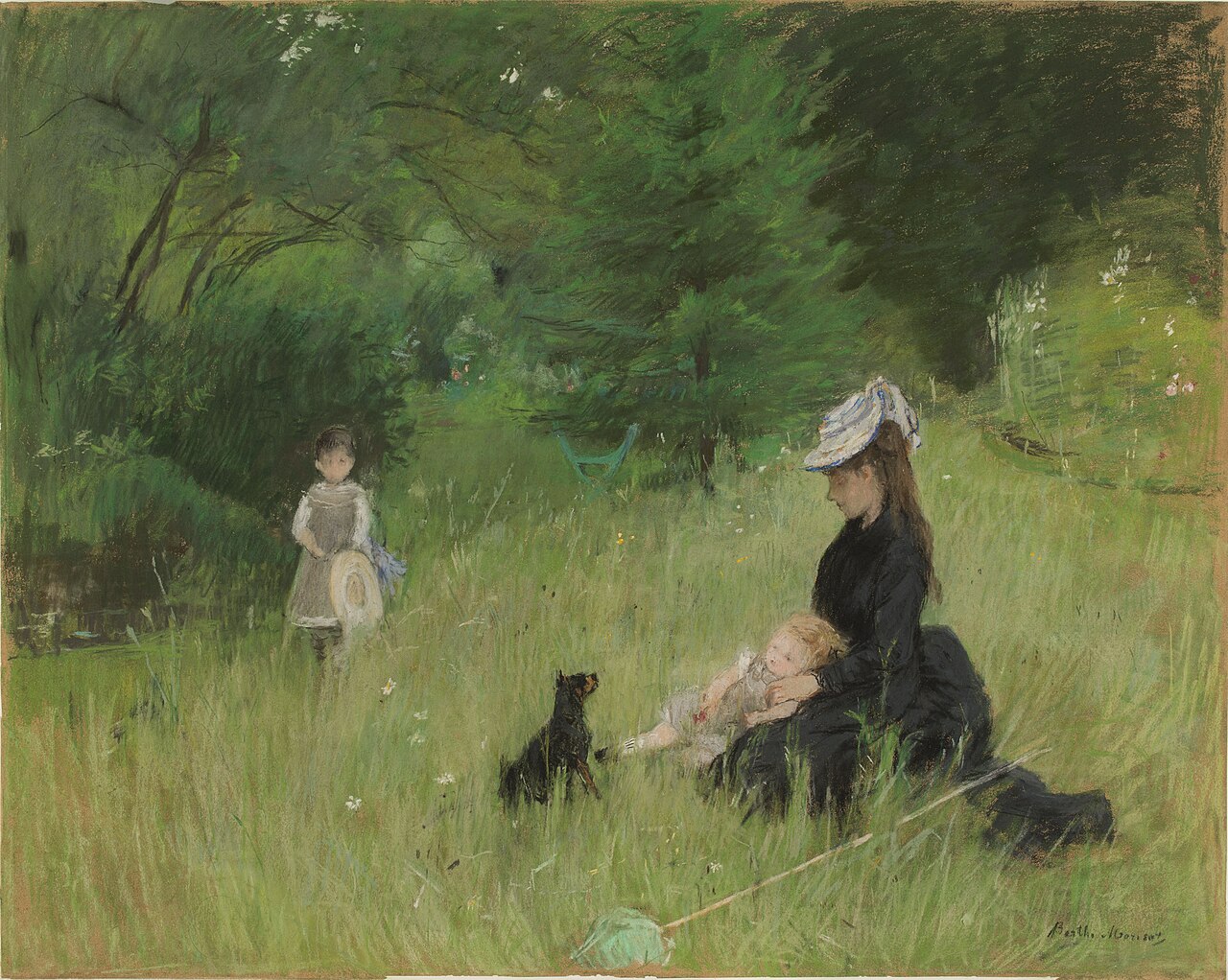 In a Park by Berthe Morisot
