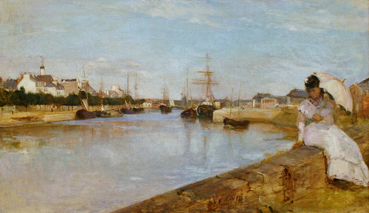 The Port at Lorient by Berthe Morisot