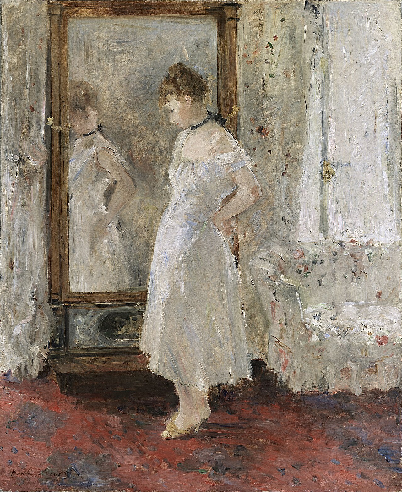 The Psyche mirror by Berthe Morisot
