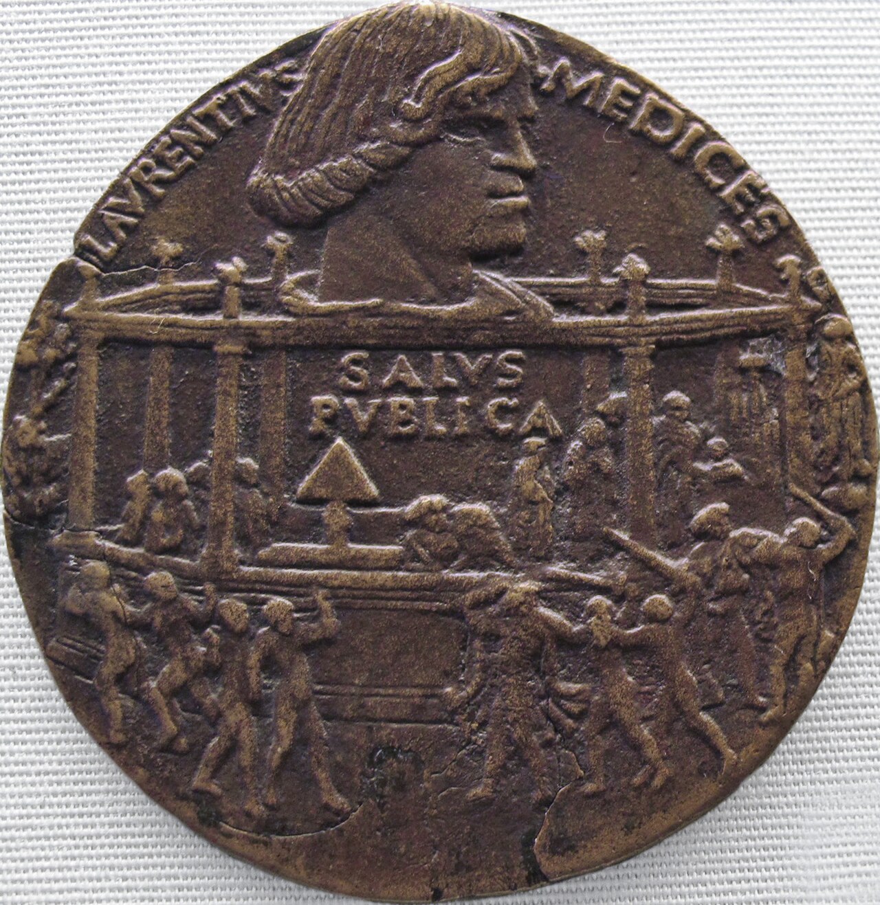 Medal of the Pazzi conspiracy by Bertoldo di Giovanni