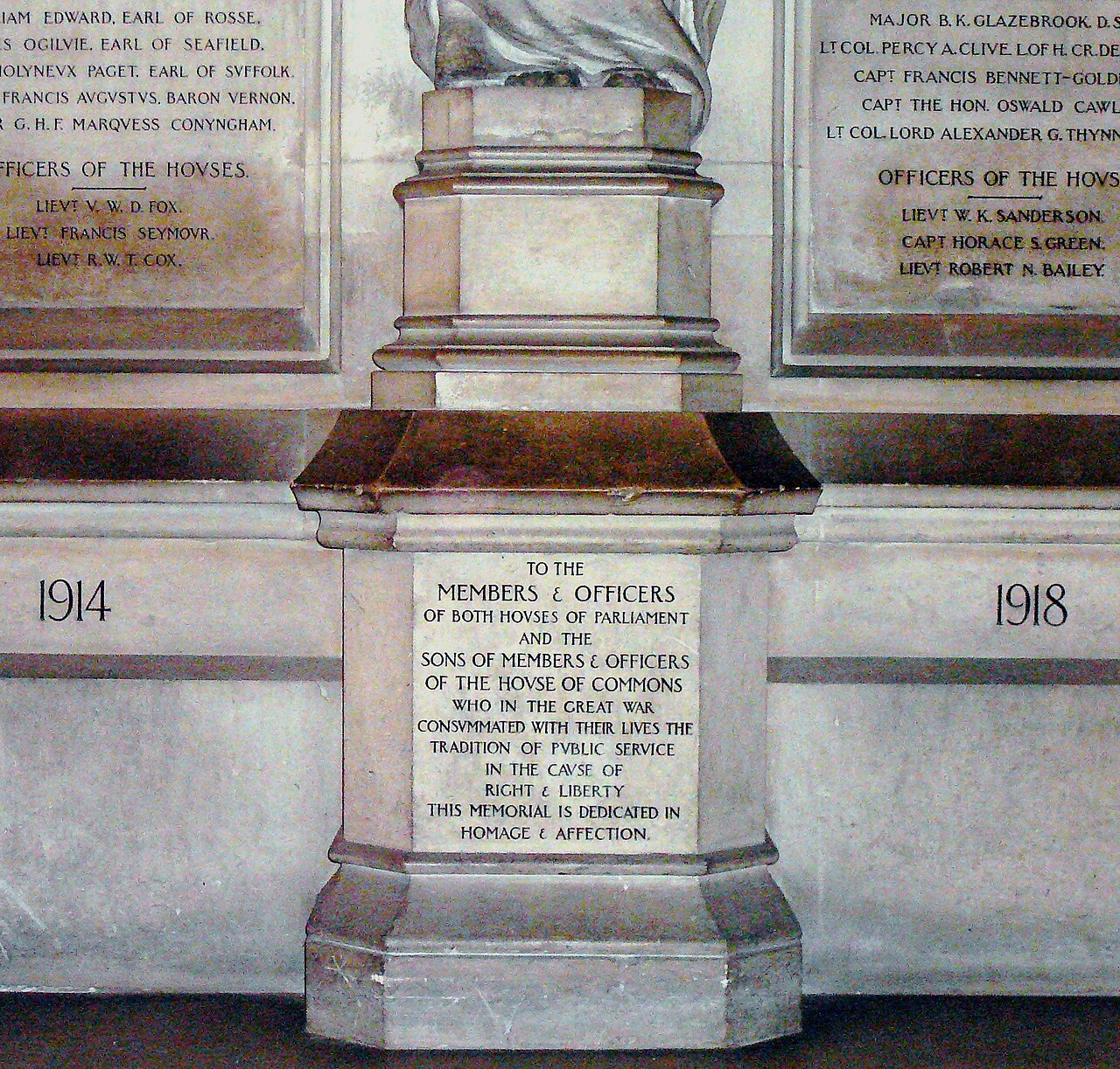 Parliamentary War Memorial by Bertram Mackennal