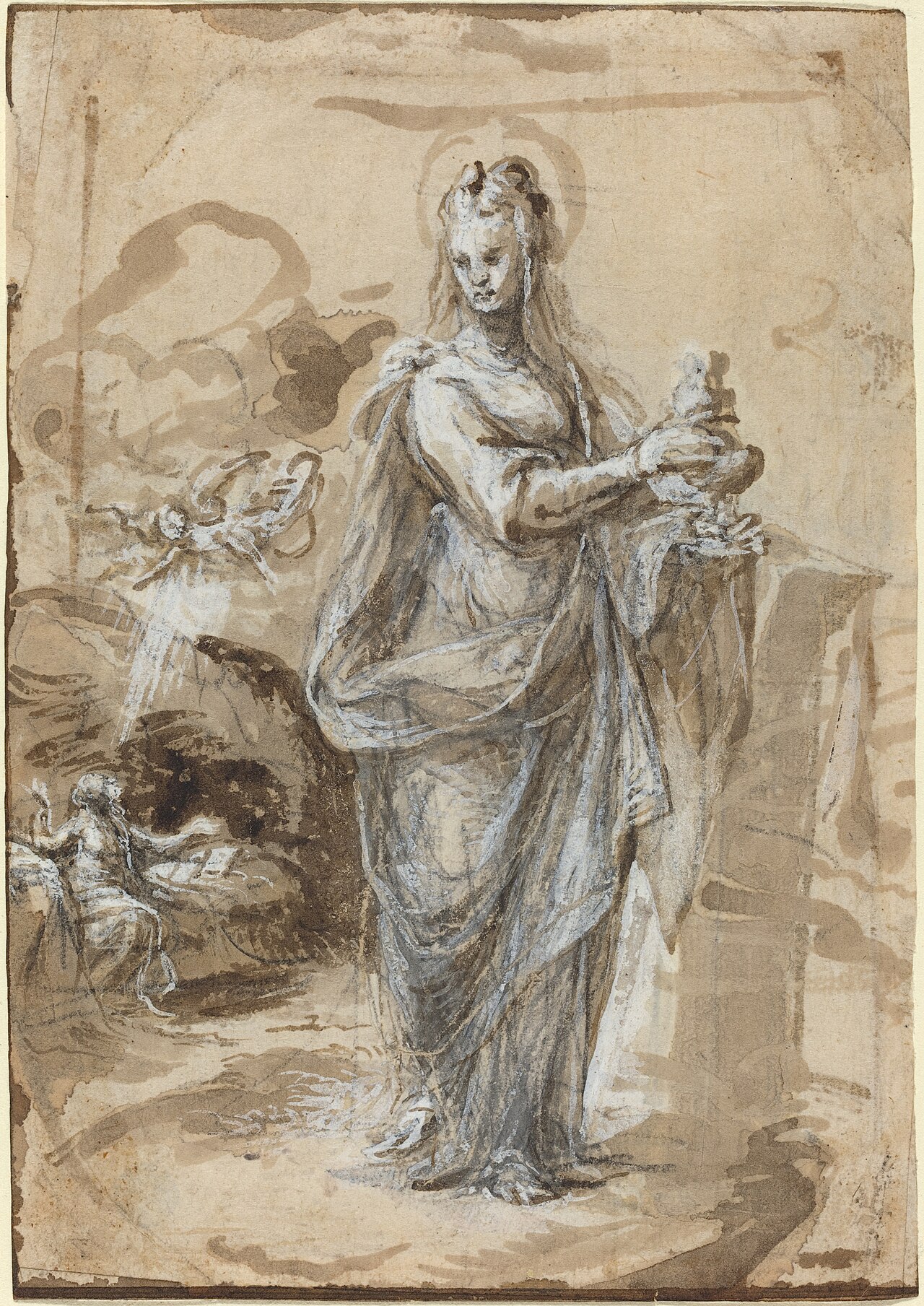 Mary Magdalene [recto] by Biagio Pupini