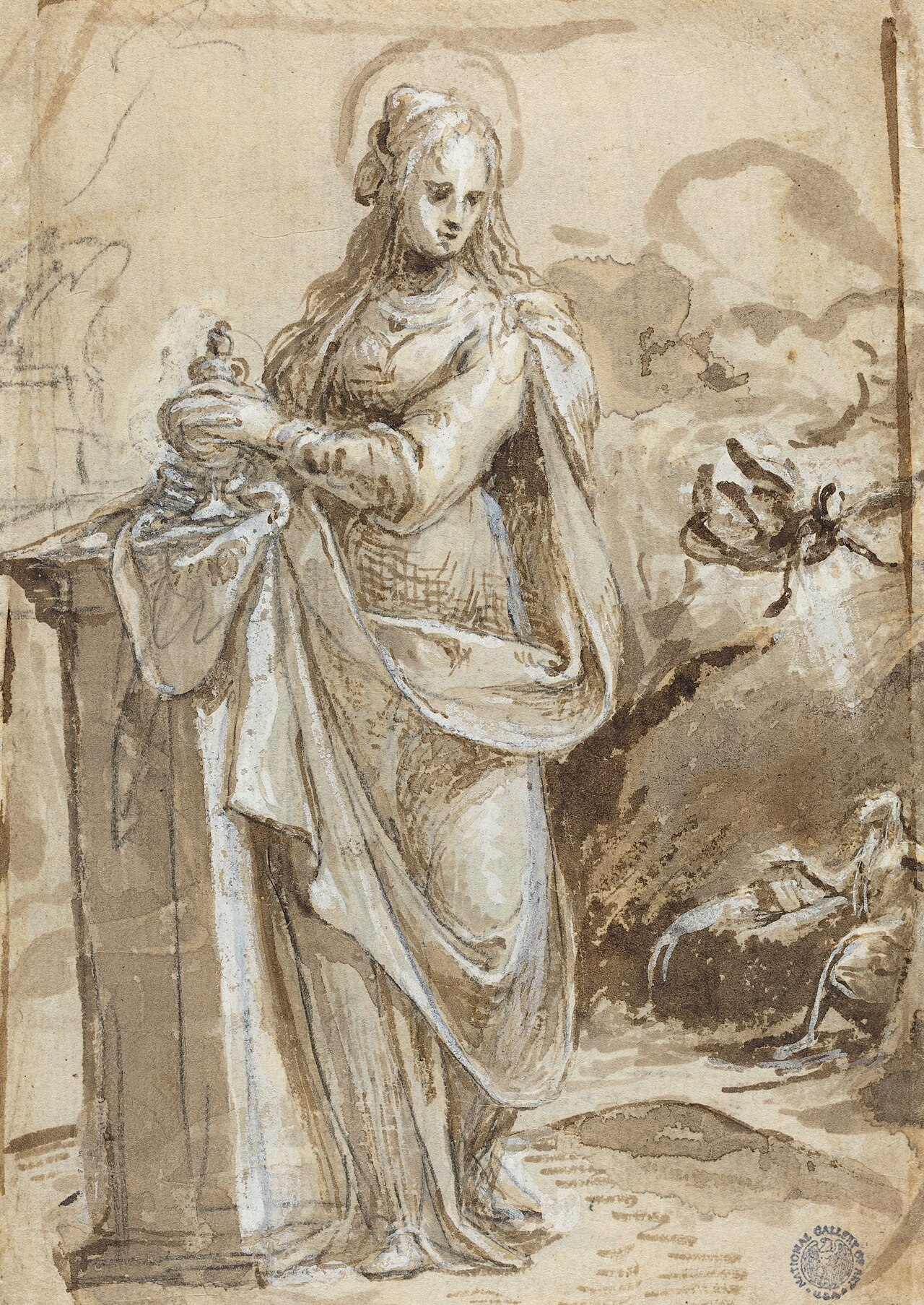 Mary Magdalene [verso] by Biagio Pupini