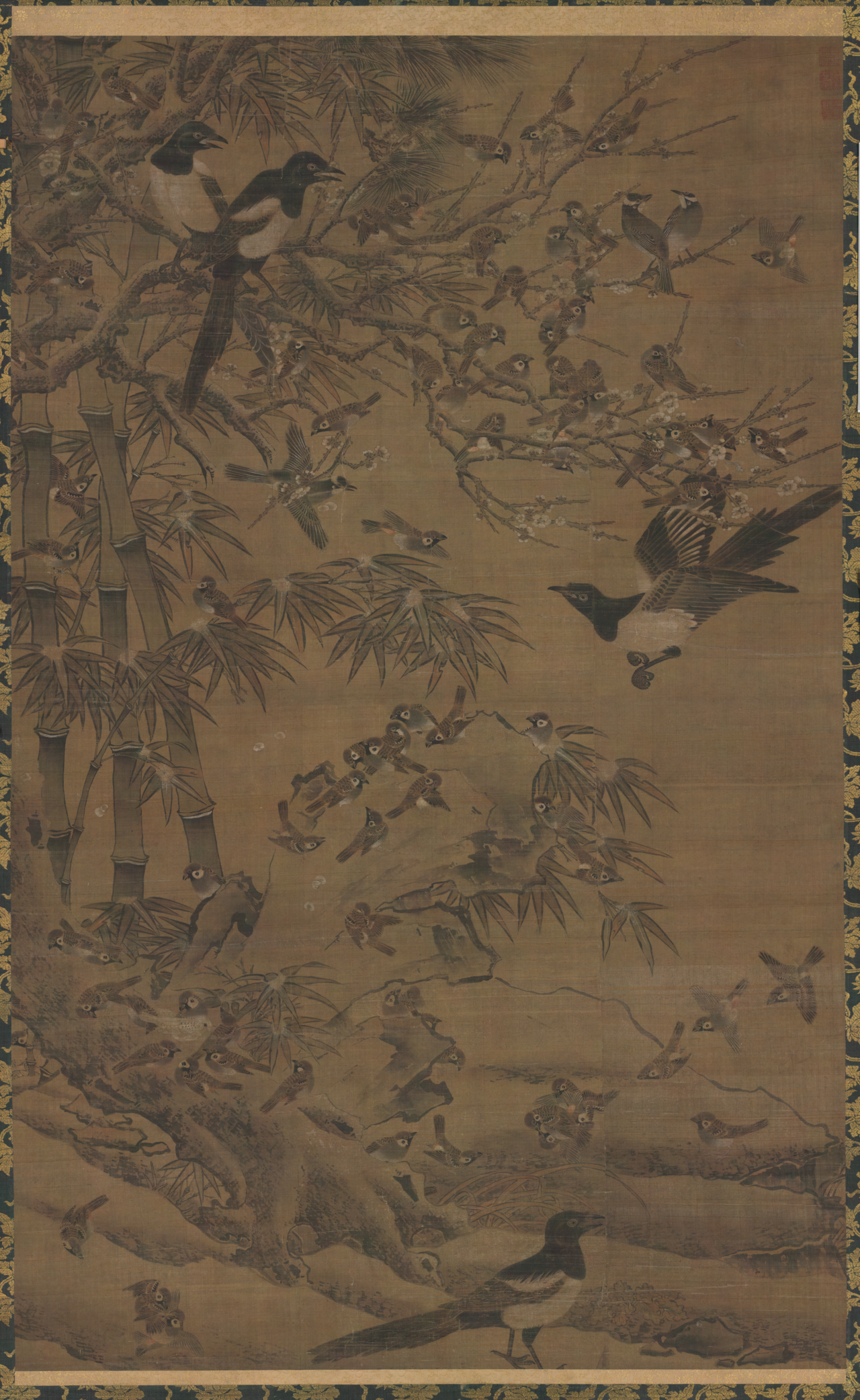 A Hundred Birds and the Three Friends by Bian Jingzhao