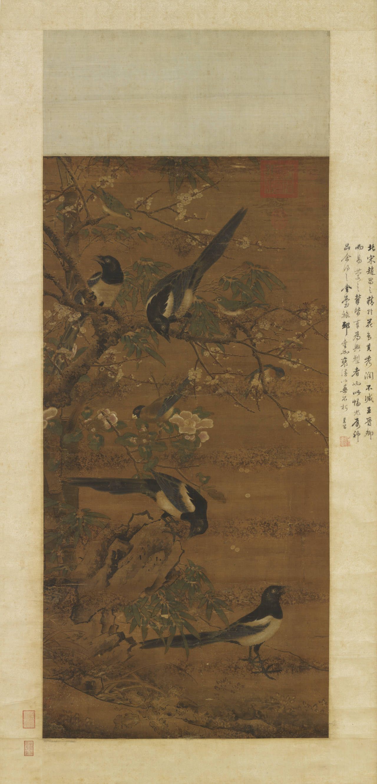 Four Magpies by Bian Jingzhao