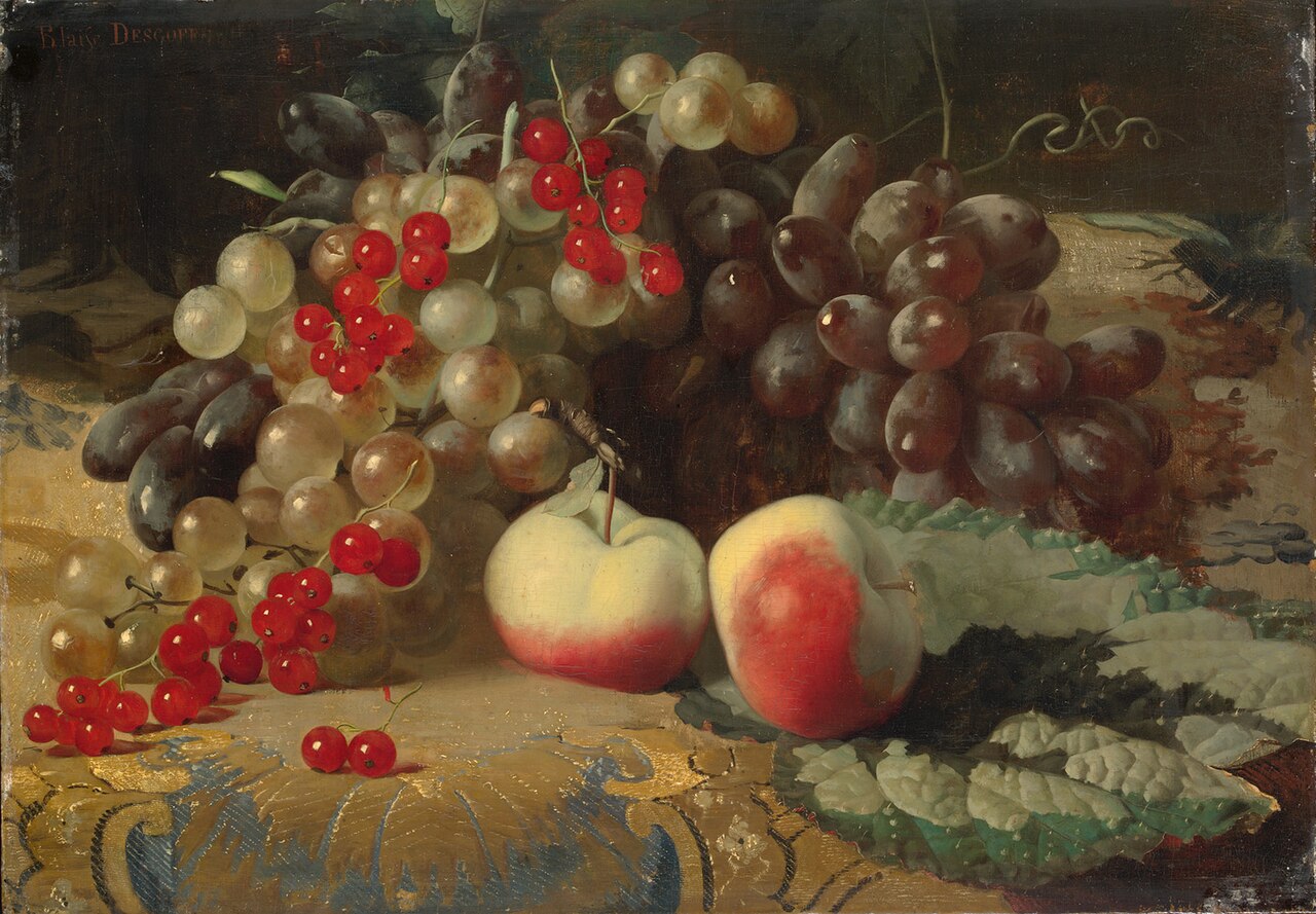 Fruit Still Life by Blaise Alexandre Desgoffe