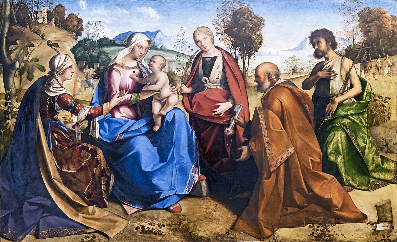 Mystical marriage of Saint Catherine by Boccaccio Boccaccino