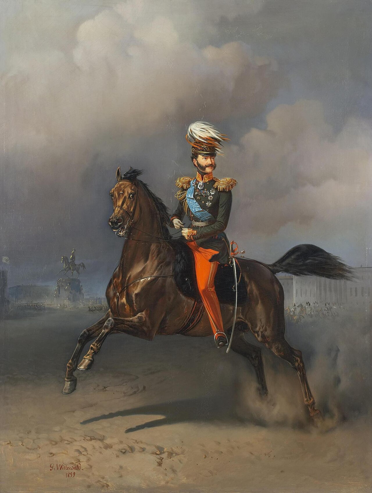 Portrait of Count Vladimir Fyodorovich Adlerberg by Bogdan Willewalde