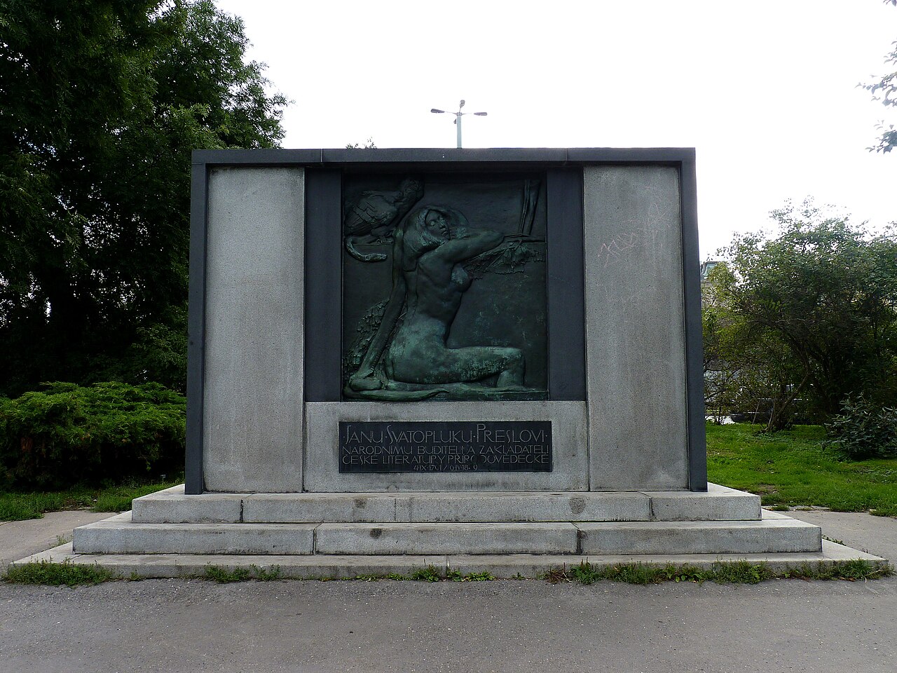 Monument to Jan Svatopluk Presl by Bohumil Kafka