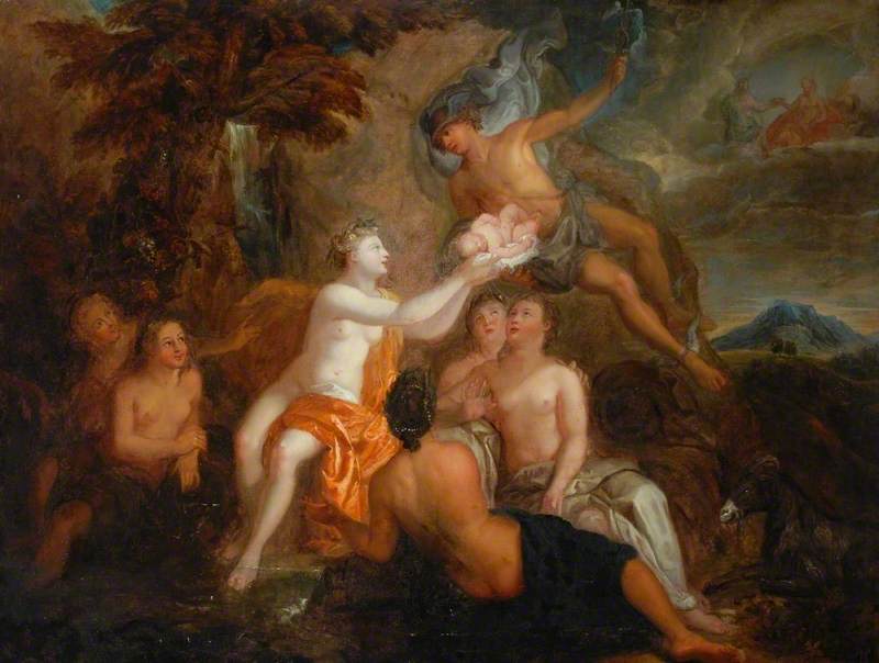 Mercury Delivering the Infant Bacchus into the Care of the Nymphs of Nyssa by Bon Boullogne