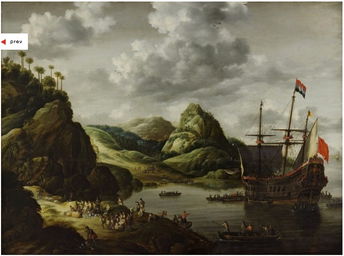 Disembarkation of a Merchant Ship on Southern Shores by Bonaventura Peeters the Elder