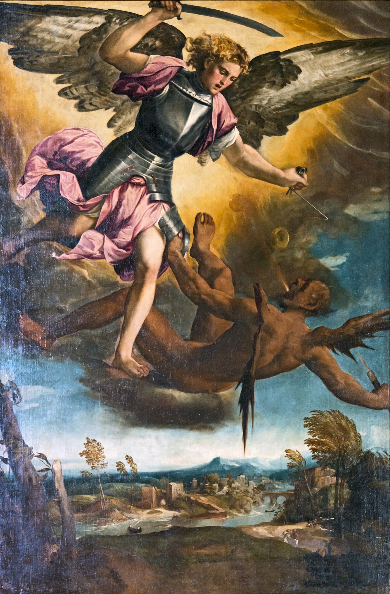 St Michael Vanquishing the Devil by Bonifazio Veronese