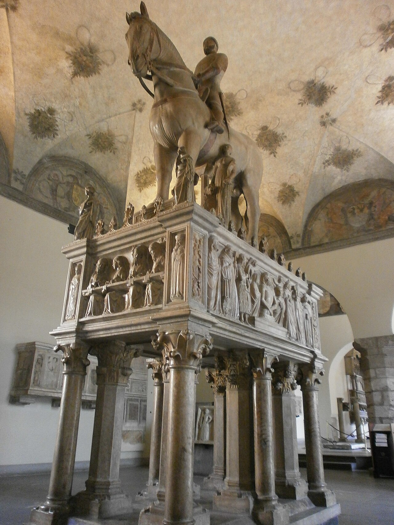 Equestrian monument to Bernabò Visconti by Bonino da Campione