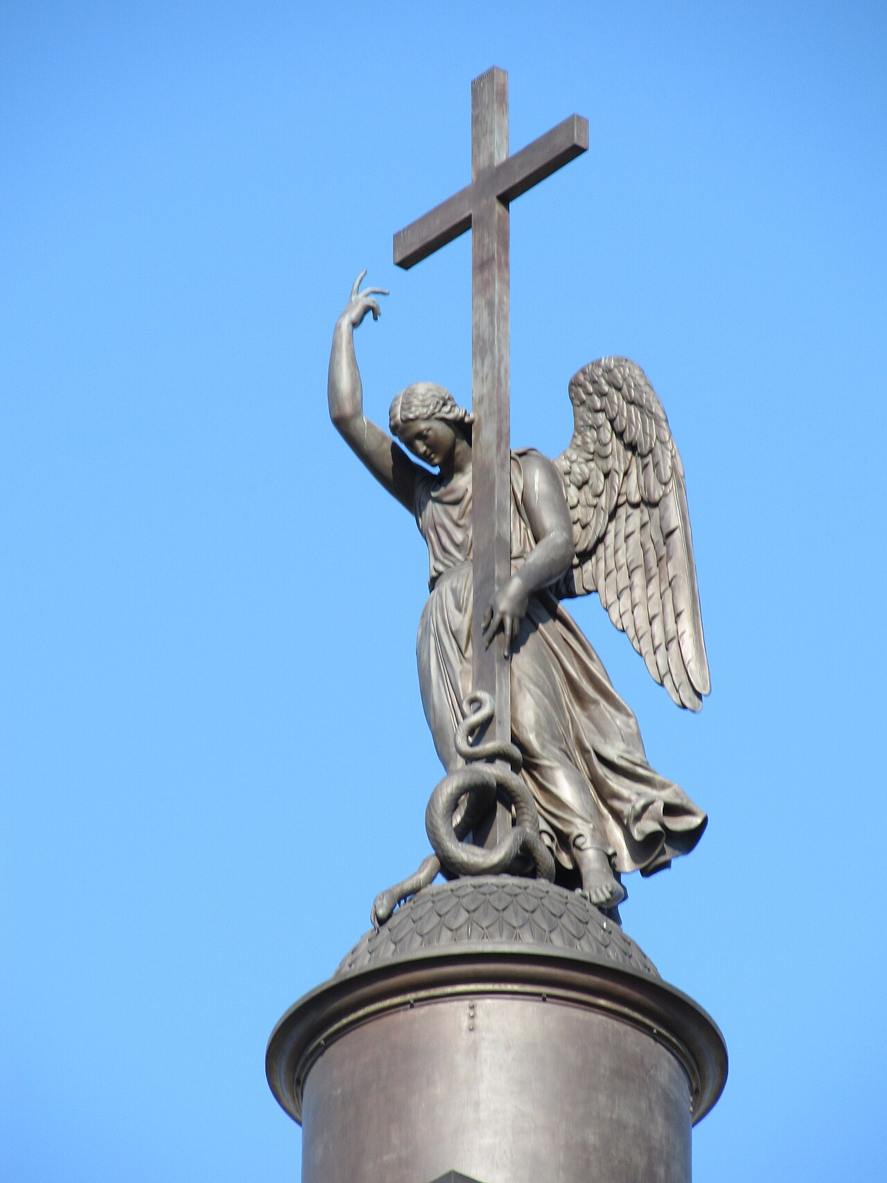 Angel on the Alexander Column by Boris Orlovsky
