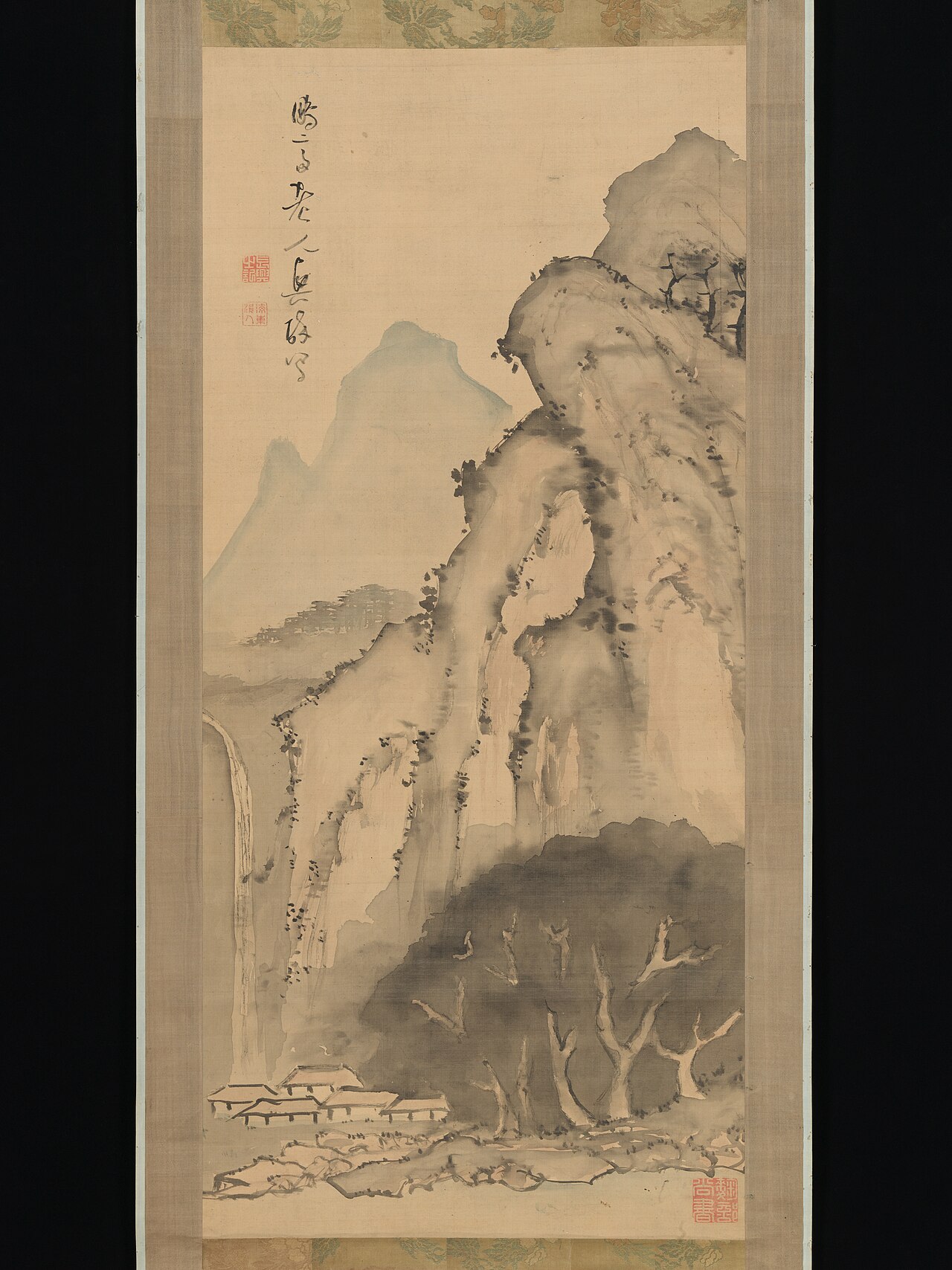 Landscape with Waterfall by Bōsai Kameda