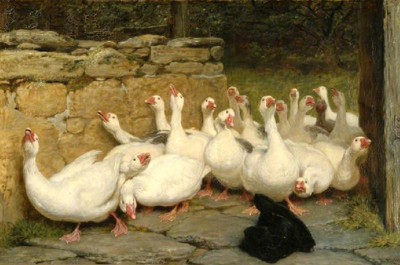 An Anxious Moment by Briton Rivière