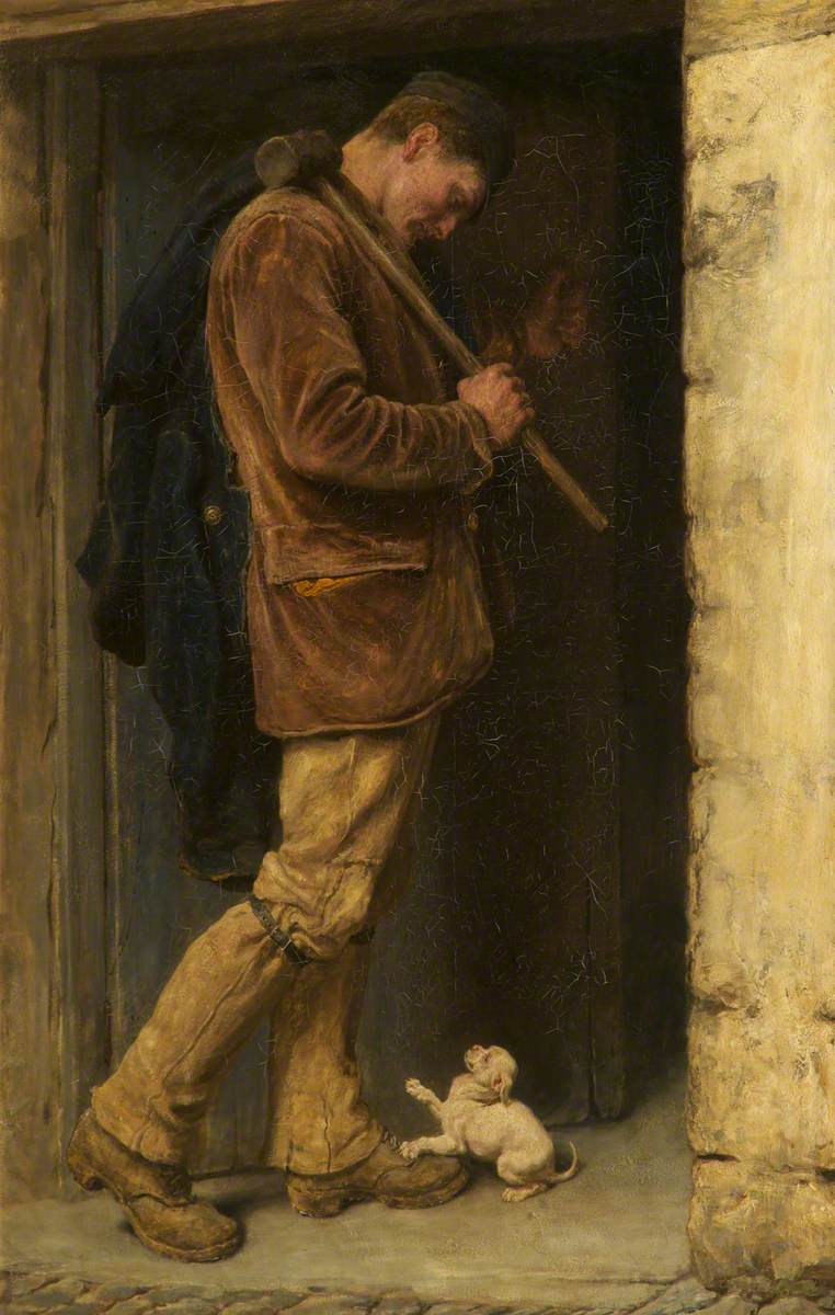 The Welcome by Briton Rivière