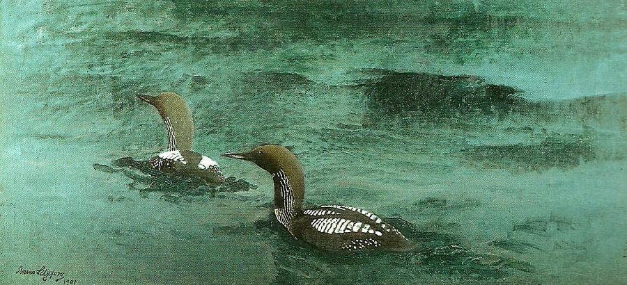Black-throated Divers by Bruno Liljefors